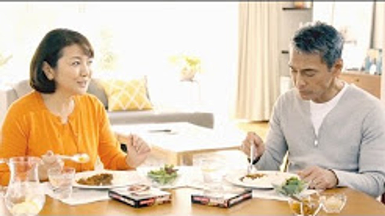 【渡辺裕之 原日出子 CM】グリコ ZEPPIN「はじめてのレトルト」篇 30秒