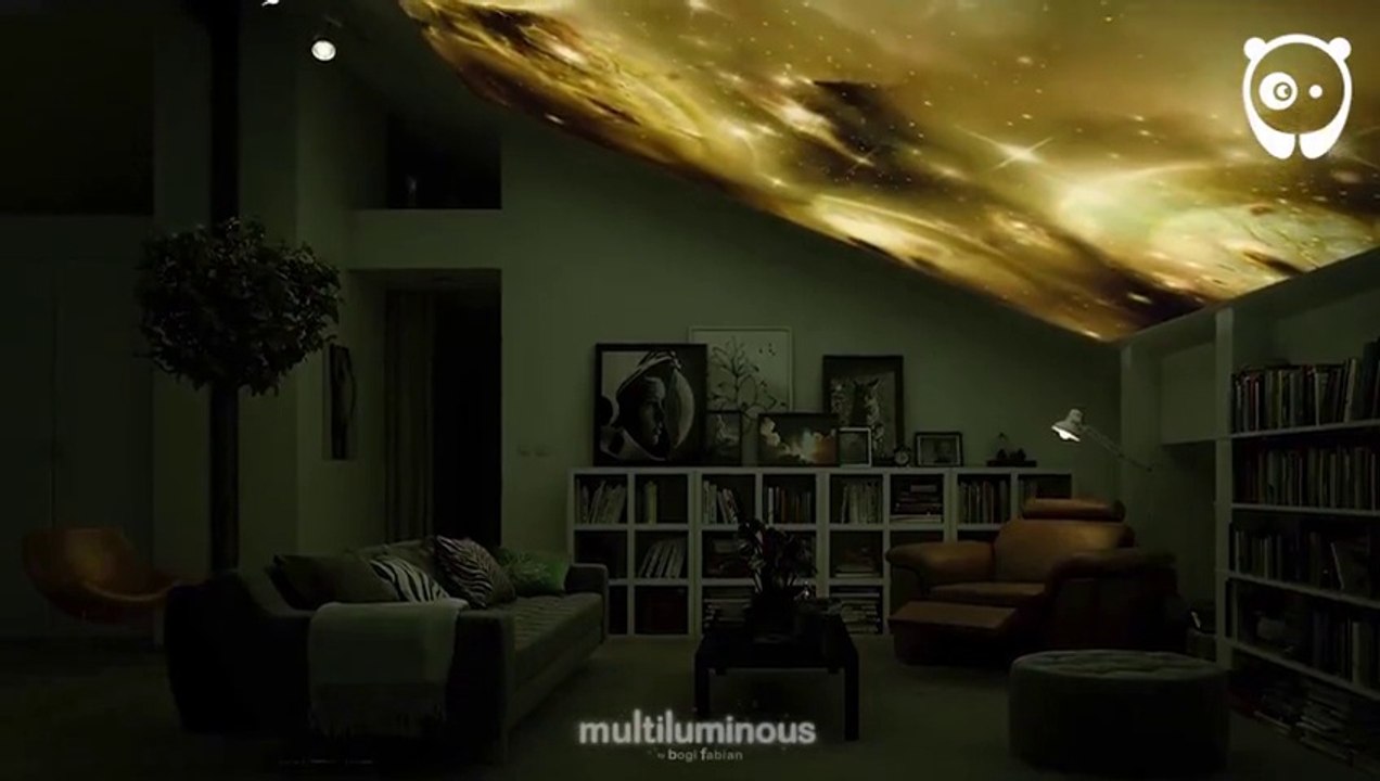 La voie lactée dans votre salon, ou encore une foret... c'est possible :  imprimés Glow in Dark !