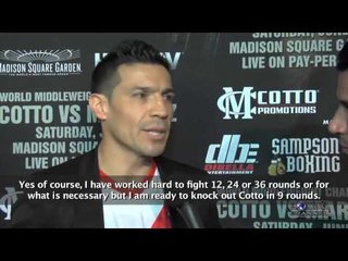 Sergio Martinez still promises a KO over Cotto as he talks his character & training
