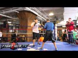 Wilfredo Vazquez Jr. mitt workout ahead of Cotto vs. Martinez bout