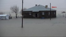 Yüksekova'da Dere Taşınca Köy Sular Altında Kaldı