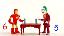 Hulk Iron Man Joker Batman Elsa Spiderman Marvel vs DC Comics Kids SuperHeroes in Real Life Play Doh