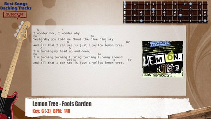 Lemon Tree - Fool's Garden Bass Backing Track