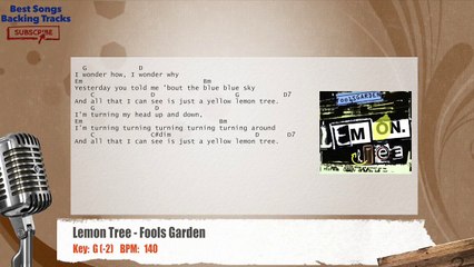 Lemon Tree - Fool's Garden Vocal Backing Track