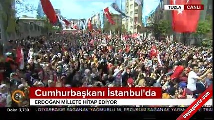 Cumhurbaşkanı Erdoğan Tuzla'da konuştu