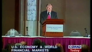 Alan Greenspan: U.S. Economy in the World Context, Stock Market & Financial Markets (1999) part 1/2