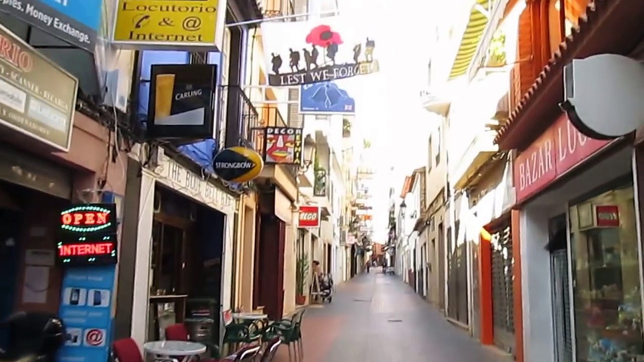 The 'Adult' part of the Old Town, Benidorm