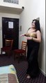 Girl friend dance in hotel room