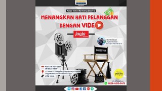 KELAS VIDEO MARKETING +62 8564-2100-472 info jogja, event jogja, event jogjakarta