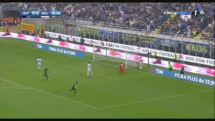 Gol Candreva Inter 1-0 AC Milan - 15.04.2017