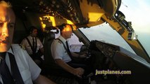 Boeing 747 Cockpit landing at Mexico City!