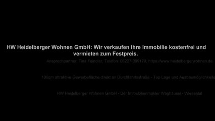Immobilienmakler Waghäusel Vermietung 106qm Gewerbefläche in Top Lage