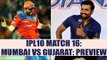 IPL 10: Rohit Sharma led Mumbai to face Gujrat in 16th match, PREVIEW | Oneindia News