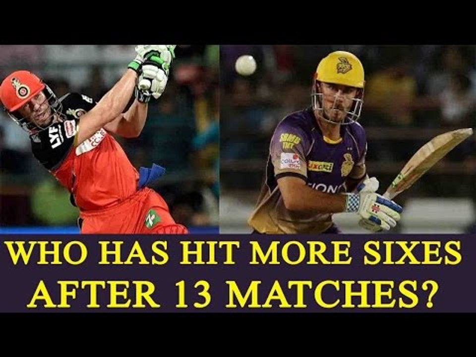 IPL 10 : AB de Villiers or Chris Lynn; Know who has hit more sixes after 13 matches | Oneindia News
