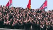 North Korea's Kim oversees parade of military strength