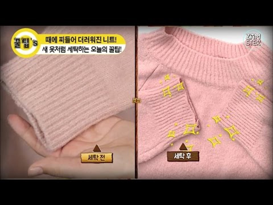 겨울 필수템 니트! 줄어들지 않는 세탁법! [꿀팁's 20회] #잼스터
