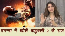 Baahubali 2: Tamannaah Bhatia talks about her role in the film; Watch Video | FilmiBeat