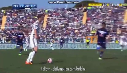 Mario Mandzukic trips an opponent with a slide tackle - Pescara 0-2 Juventus Serie A 15.04.2017 HD