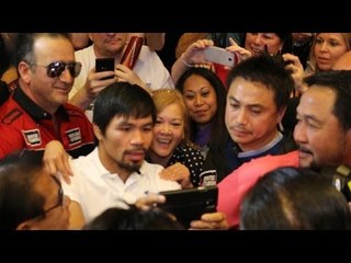 Pacquiao vs. Bradley 2- Pacquiao crazy Las vegas grand arrival video