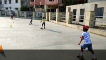 Quad skater Harshith speed skating race || skating ||