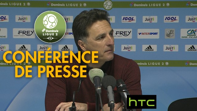 Conférence de presse Amiens SC - Havre AC (2-0) : Christophe PELISSIER (ASC) - Oswald TANCHOT (HAC) - 2016/2017