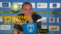 Conférence de presse Chamois Niortais - Stade Brestois 29 (0-3) : Denis RENAUD (CNFC) - Jean-Marc FURLAN (BREST) - 2016/2017