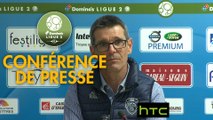 Conférence de presse ESTAC Troyes - Red Star  FC (3-2) : Jean-Louis GARCIA (ESTAC) - Claude ROBIN (RED) - 2016/2017