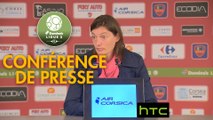 Conférence de presse Gazélec FC Ajaccio - Clermont Foot (4-4) : Jean-Luc VANNUCHI (GFCA) - Corinne DIACRE (CF63) - 2016/2017