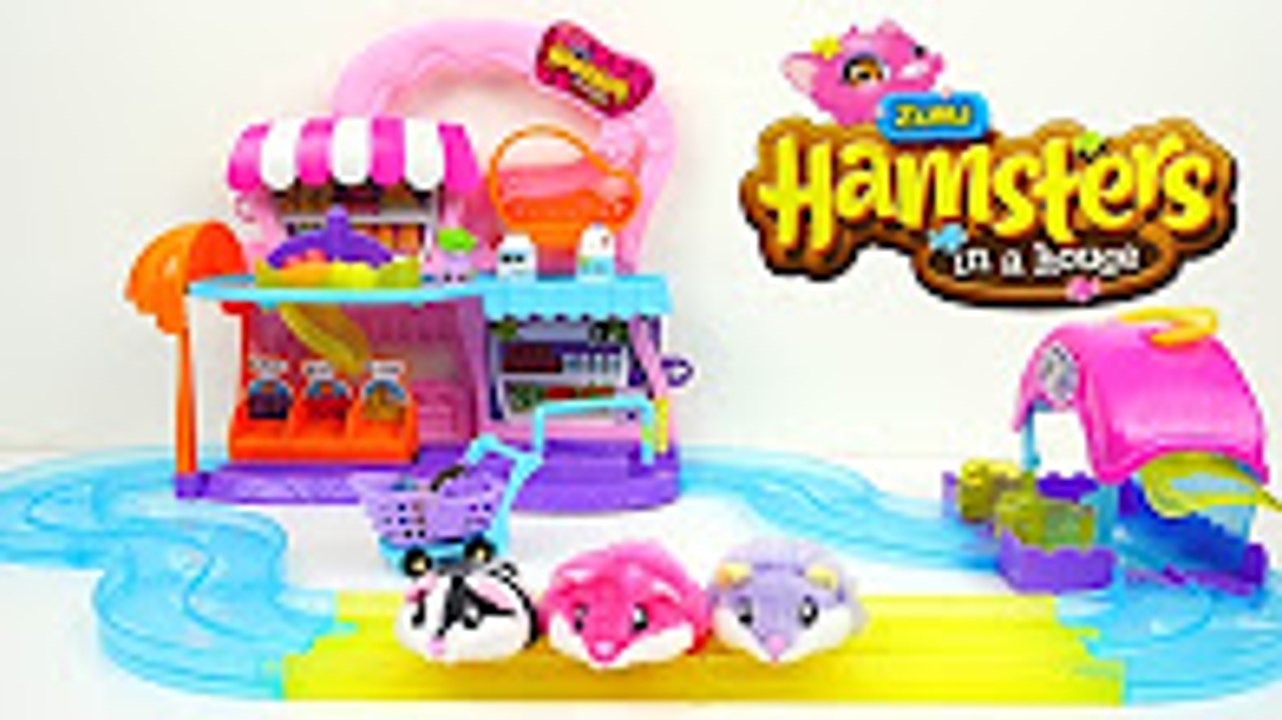 Hamsters in a House Toys! Super Market, Styling Studio and Hamster Home Playsets