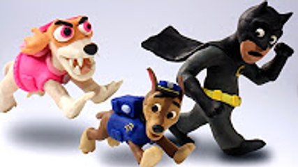 Mutant Paw Patrol! Superhero Animations BATWOMAN - BATMAN - CHASE Stop Motion