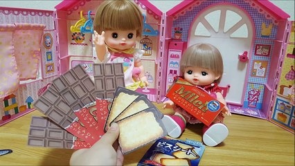 メルちゃんお菓子みたいなメモ用紙ひろったよ！ ❤ トイキッズ おもちゃ アニメ キッズ ごっこ 遊び 子供向け 動画