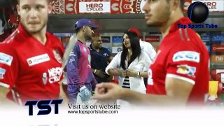 IPL 2017 KXIP Owner Preity Zinta chat with MS Dhoni after ipl match at Indore Reaction After winning