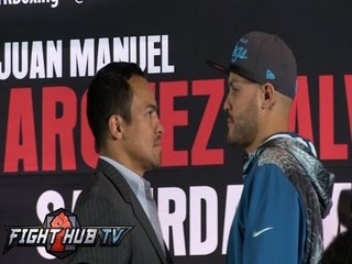 Marquez vs. Alvarado full press conference and face off video