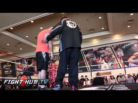 Canelo Alvarez vs. Alfredo Angulo: Angulo open work out & behind the scenes video