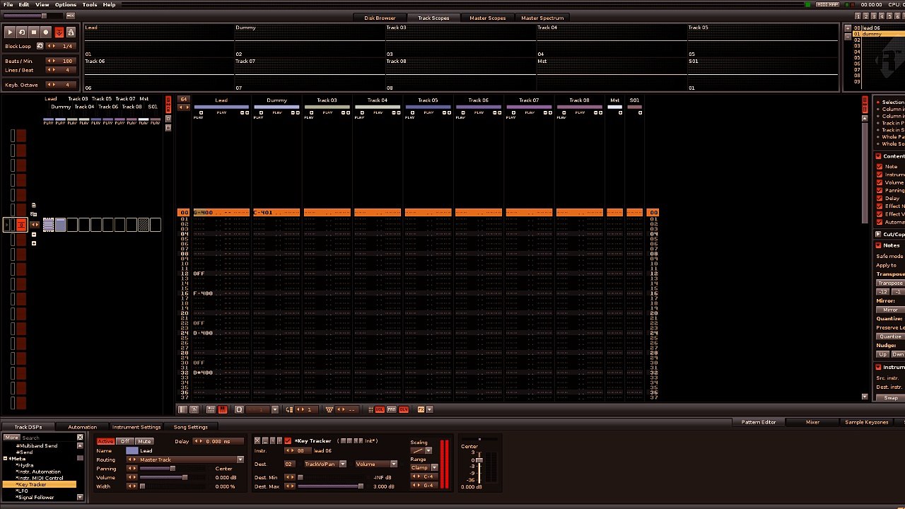 Renoise & After Effects 3 - Key Tracking To Create Keyframes