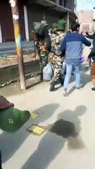 Kashmiri Youth Beating Indian Army Soldier’s