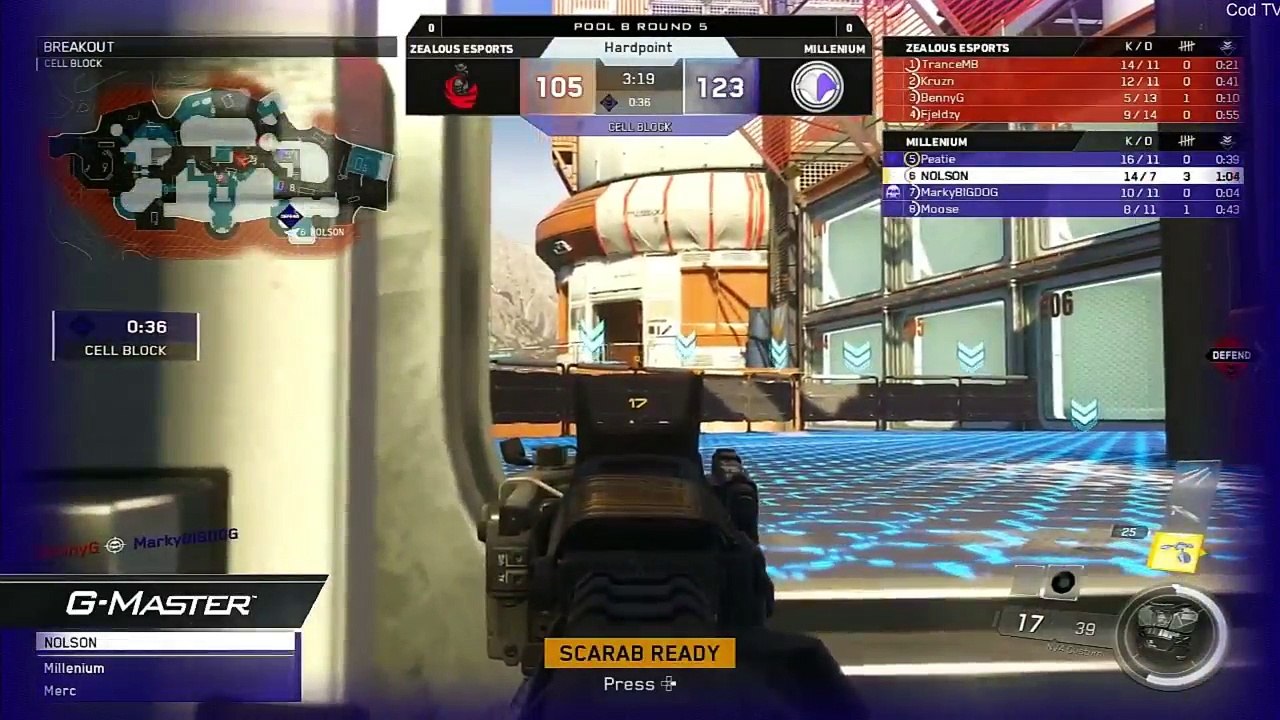 Millenium vs Zealous Esports Bo5 | COD CWL Birmingham Open 2017 - Group B | CoD Esports TV