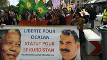 Rassemblement des Kurdes de l'Ouest contre la répression en Turquie.