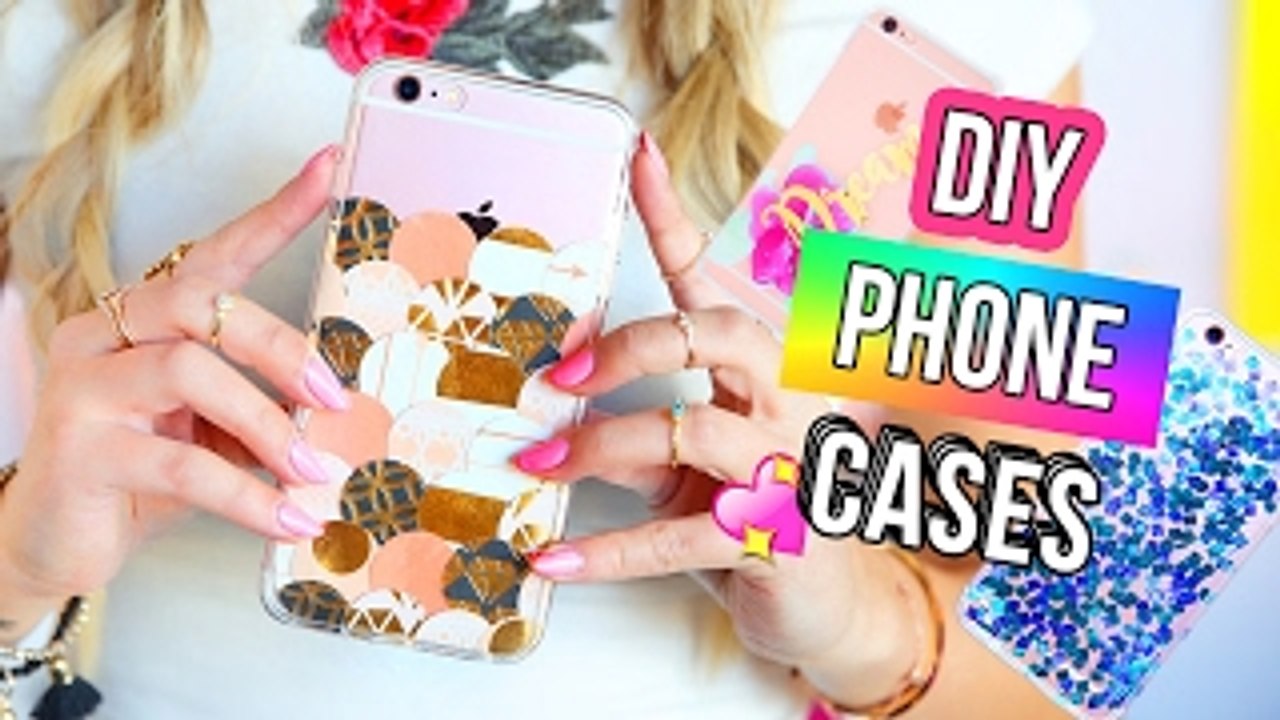 3 DIY PHONE CASES + Whats On My iPhone 2017!