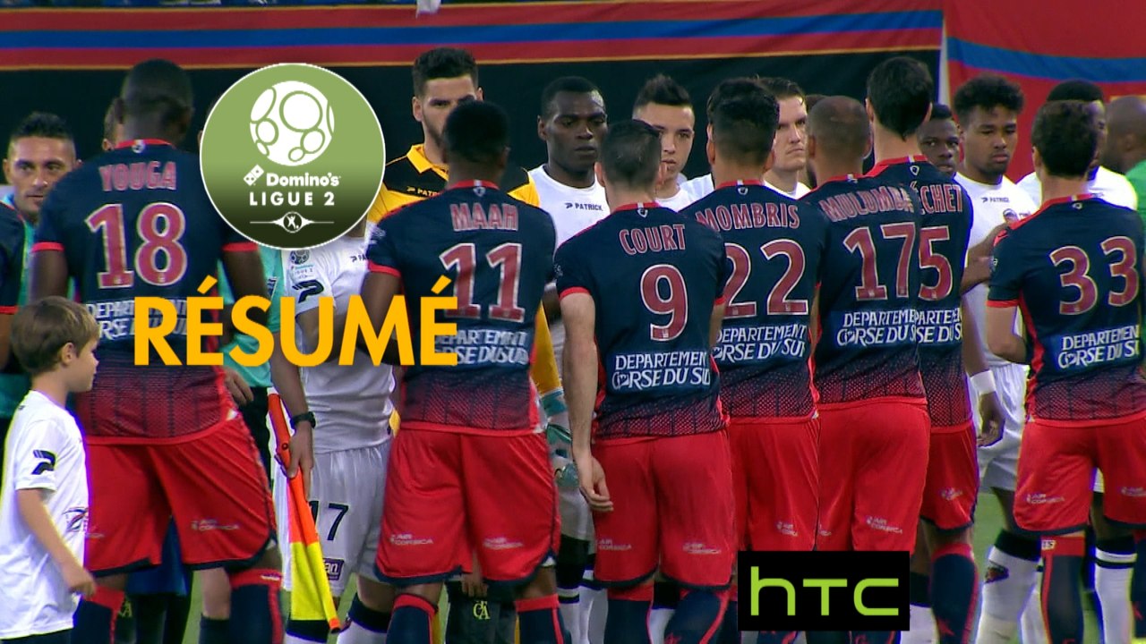 Gazélec FC Ajaccio - Clermont Foot (4-4)  - Résumé - (GFCA-CF63) / 2016-17