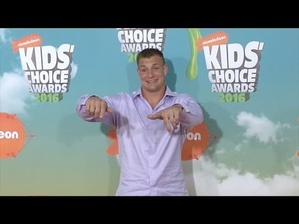 Rob Gronkowski Kids' Choice Awards Orange Carpet Arrivals