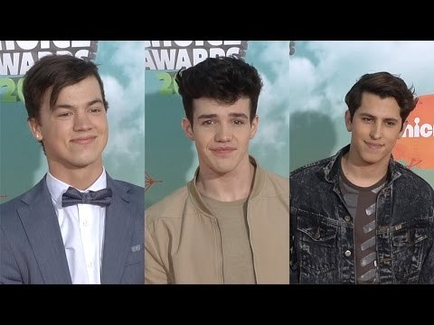 Taylor Caniff, Aaron Carpenter, Chris Gonzalez Kids' Choice Awards Orange Carpet Arrivals