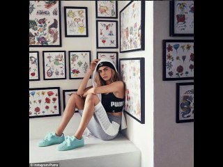 Cara Delevingne flaunts trim figure in new Puma campaign