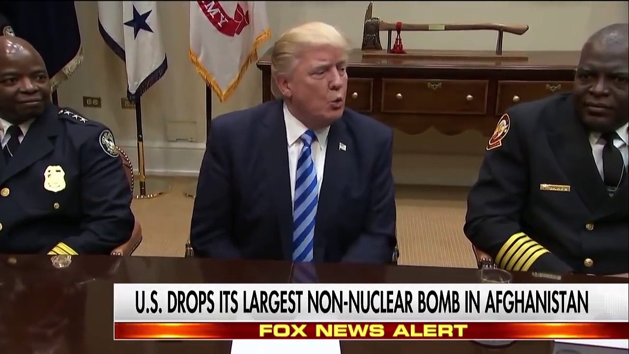 President Trump Addresses Dropping The MOAB