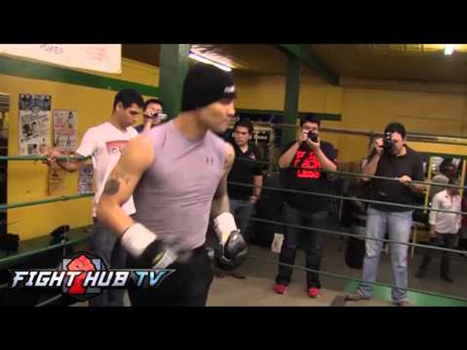 Julio Cesar Chavez Jr. vs Brian Vera 2- Vera workout highlights