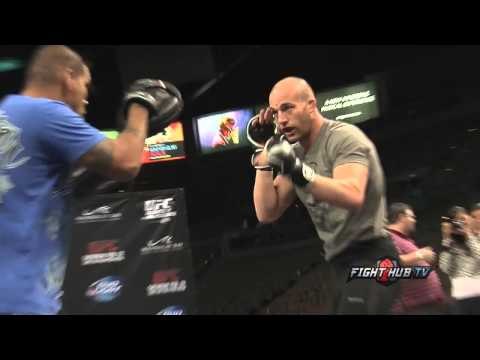 UFC 170- Daniel Cormier vs. Pat Cummins- Cummins full media workout