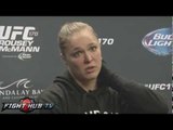UFC 170 Ronda Rousey vs. Sara McMann full scrum- Mayweather, Latin America, Zigano, McMann's style