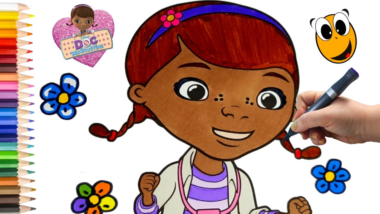Doc McStuffins Coloring Page! Fun Coloring Activity for Kids  | COLORING WITH KOKI DISNEY TOYS