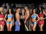 Mikey Garcia vs Juan Carlos Burgos full face off and weigh in video (HD)