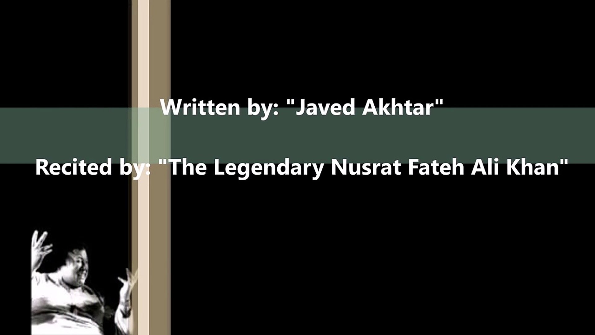 Afreen Afreen Nusrat Fateh Ali Khan Video Dailymotion